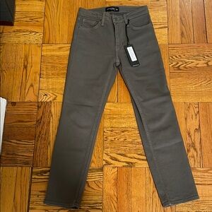 NWT Just Black Denim Women’s Mid/High Rise Olive Green Jeans - Straight Leg